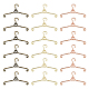 OLYCRAFT 18 Pack Doll Clothes Hanger Mini Doll Hangers Doll Gown Small Dress Miniature Metal Dress Outfit Holders for Wardrobe Doll House Accessories 64X35X3.5mm AJEW-OC0002-59-1