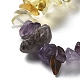 Natural Mixed Gemstone & Glass Chips Beaded Stretch Bracelets BJEW-E090-01-2