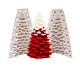3DクリスマスツリーDIYキャンドル7x6.7x10.8パーツシリコンモールド  クリスマスツリーの香りのキャンドル作りに  ビスク  組み立て：5.6x9.5cm  内径：{1}のCM CAND-B002-01A-1