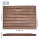 Soportes para tarjetas de exhibición de aretes de madera rectangulares de 7 ranura EDIS-WH0021-37C-3