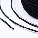 ナイロン糸によってラップラウンドゴムひも  ブラック  0.6mm  約65.61ヤード（60m）/ロール EC-K001-0.6mm-01-3