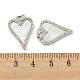 Латунные микропаве прозрачные подвески с фианитом KK-L211-015P-01-3