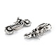 Brass Micro Pave Clear Cubic Zirconia Charms ZIRC-G170-19P-4