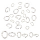BENECREAT 30Pcs 3 Size 925 Sterling Silver Open Jump Rings FIND-BC0003-90-1