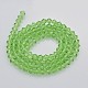 Faceted Bicone Glass Beads Strands EGLA-P017-3mm-01-2