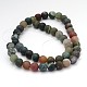 Frosted Round Natural Indian Agate Beads G-J338-02-8mm-2