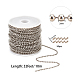 SUNNYCLUE 32 Feet Platinum Color Ball Chains Link Spool Bulk Necklace Jewelry Making Chains with Brass Ball Chain Connectors for Necklaces Bracelets Pendant Jewelry Making CHC-SC0001-02P-2