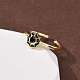 Messing Micro Pave Zirkonia Manschette offene Ringe&nbsp;RJEW-Z126-01G-3