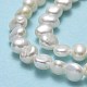 Fili di perle di perle d'acqua dolce coltivate naturali PEAR-A005-05D-01-4