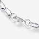 Collares de cadena de hierro NJEW-P176-04-3
