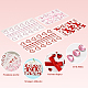 4 шт. 4 стиля наклейки для раскрашивания лица из смолы AJEW-SP0002-69-3