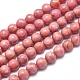 Chapelets de perles en rhodonite naturelle G-D0001-02-6mm-2