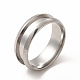 201 кольцо из нержавеющей стали с рифлением для пальцев STAS-P323-09P-1