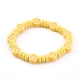 Bracelets de perles extensibles citron en pâte polymère faits à la main BJEW-JB06046-1