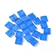 ガラスカボション  DIYクラフト用モザイクタイル用品  プレート  写真フレーム  植木鉢  手作りのジュエリー  正方形  ブルー  10x10x3.5mm  約975個/750g GLAA-WH0015-40-2