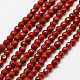Chapelets de perles en jaspe rouge naturel X-G-A129-3mm-23-1