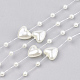 Chapelets guirlande de garniture perles en ABS plastique imitation perle AJEW-S071-02C-1
