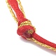 Fabbricazione di braccialetti a più fili con filo di nylon regolabile AJEW-JB00916-02-3