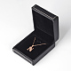 Square Imitation Leather Necklaces Boxes LBOX-F001-01-1