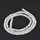Brins de perles de pierre de lune arc-en-ciel naturelles rondes à facettes G-F289-05-2