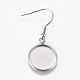 Stainless Steel Dangle Earrings EJEW-WH0001-A01-1