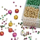 Metallic-Farben Stil Perlen DIY Schmuckherstellung Finding Kit DIY-YW0004-56-5