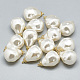 ABS Plastic Imitation Pearl Pendants KK-S347-094-2