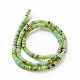 Natur Serpentin Perlen Stränge G-F576-02-2