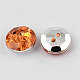 2-Hole Taiwan Acrylic Rhinestone Flat Round Buttons BUTT-F015-13mm-37-2