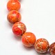 Brins de perles rondes en jaspe impérial naturel G-I103-8mm-05-3