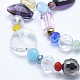 Chapelets de perles en verre GLAA-F081-12-3