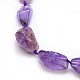 Natural Gemstone Amethyst Beads Strands G-L159-A-06A-2