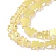 Transparent Electroplate Glass Beads Strands GLAA-F122-05E-4