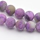 Natural & Dyed Gemstone Round Beads Strands G-D661-8mm-1-1