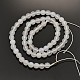Faceted Round Natural Gray Agate Beads Strands G-E302-060-6mm-2
