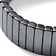 Non-Magnetic Synthetic Hematite Beaded Stretch Bracelets BJEW-H589-02D-2