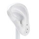 樹脂模造耳ジュエリーディスプレイスタンド  イヤリング収納ラック  写真の小道具  ホワイト  4.3x4x10.2cm ODIS-Q041-05A-02-4