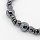 Mode magnetische synthetische Hämatit Halsketten NJEW-K008-04-2