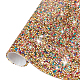 Glitter Resin Hotfix Rhinestone(Adhesive On The Back) DIY-WH0166-23E-1