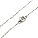 Classic Plain 304 Stainless Steel Mens Womens Necklaces Unisex Cable Chain Necklaces NJEW-507L-7-3