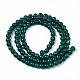 Natürliche grüne Onyx Achat Perlen Stränge G-S359-233-2