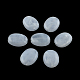 オーバル天然石風アクリルビーズ  コーンフラワーブルー  19x15x7mm  穴：2mm  約330個/500g OACR-R047-27-1