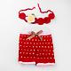 Costume de bonnet de bébé en crochet AJEW-R030-42-1