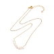 Collier pendentif perles de perles naturelles pour fille femme NJEW-JN03667-2