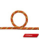 ダイナミックロープ  ナイロンコード  高所安全ロープ  レスキューロープ  アウトドアロッククライミングロープ  ダークオレンジ  9つのインナーコア  9.8mm 張力：約750kg RCP-L005A-01-1