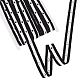 Плоские нейлоновые полосатые ленты с серебристыми люверсами OCOR-WH0082-68-1