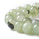 Hebras de cuentas de prehnita de imitación de jade blanco natural G-I299-F12-8mm-3