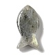 天然石ラブラドライトペンダント  魚のチャーム  39x20x7~7.5mm  穴：2.3mm G-G932-B21-3