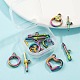 6 Sets 3 Style Ion Plating(IP) 304 Stainless Steel Toggle Clasps STAS-LS0001-48MC-5