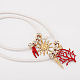 Подвеска из сплава и пластика в форме коралла с жемчужинами солнечного красного цвета FS-WG16676-01-3